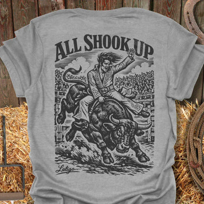 Printify T-Shirt Sport Grey / S All Shook Up Rodeo Tee