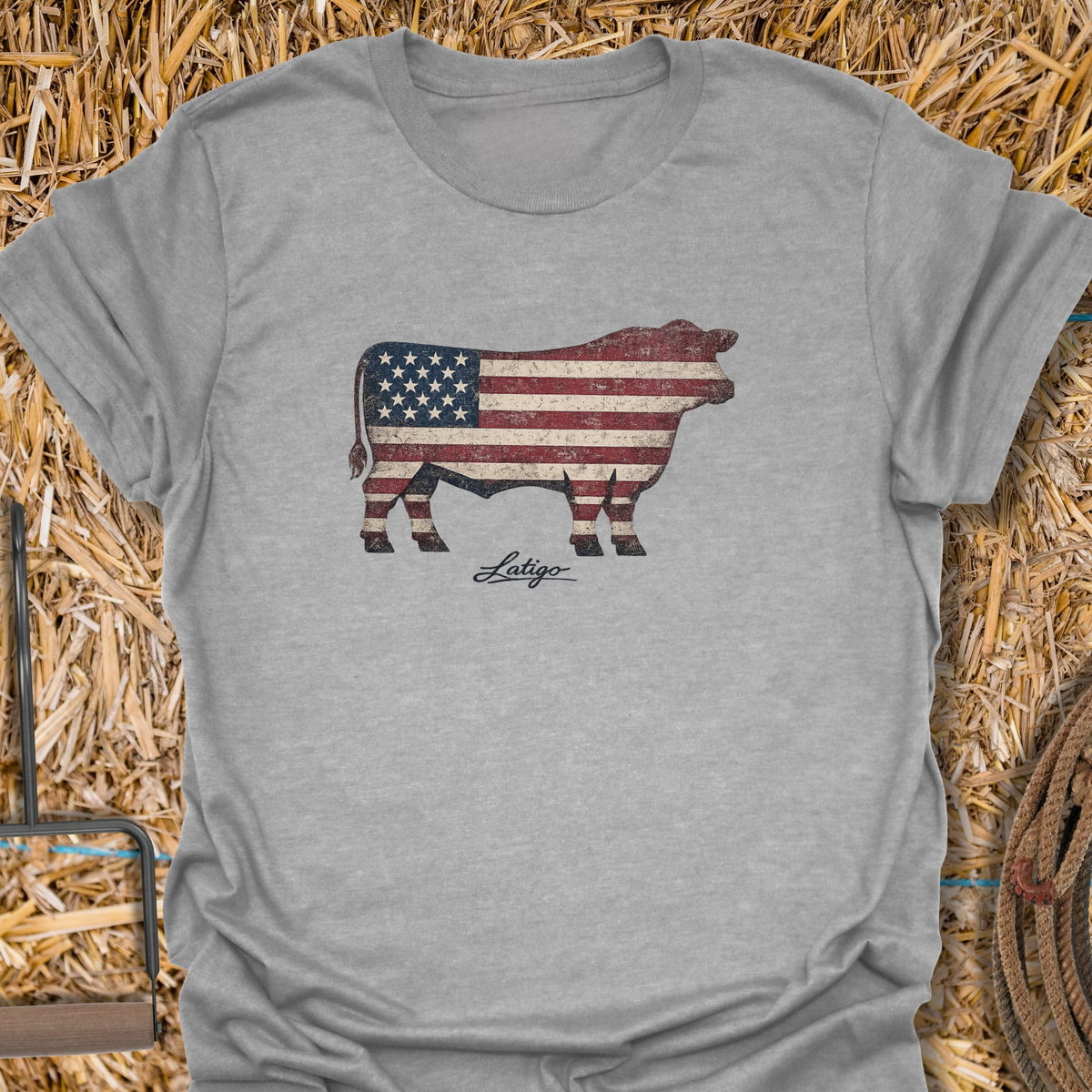 Printify T-Shirt Sport Grey / S American Bull Tee