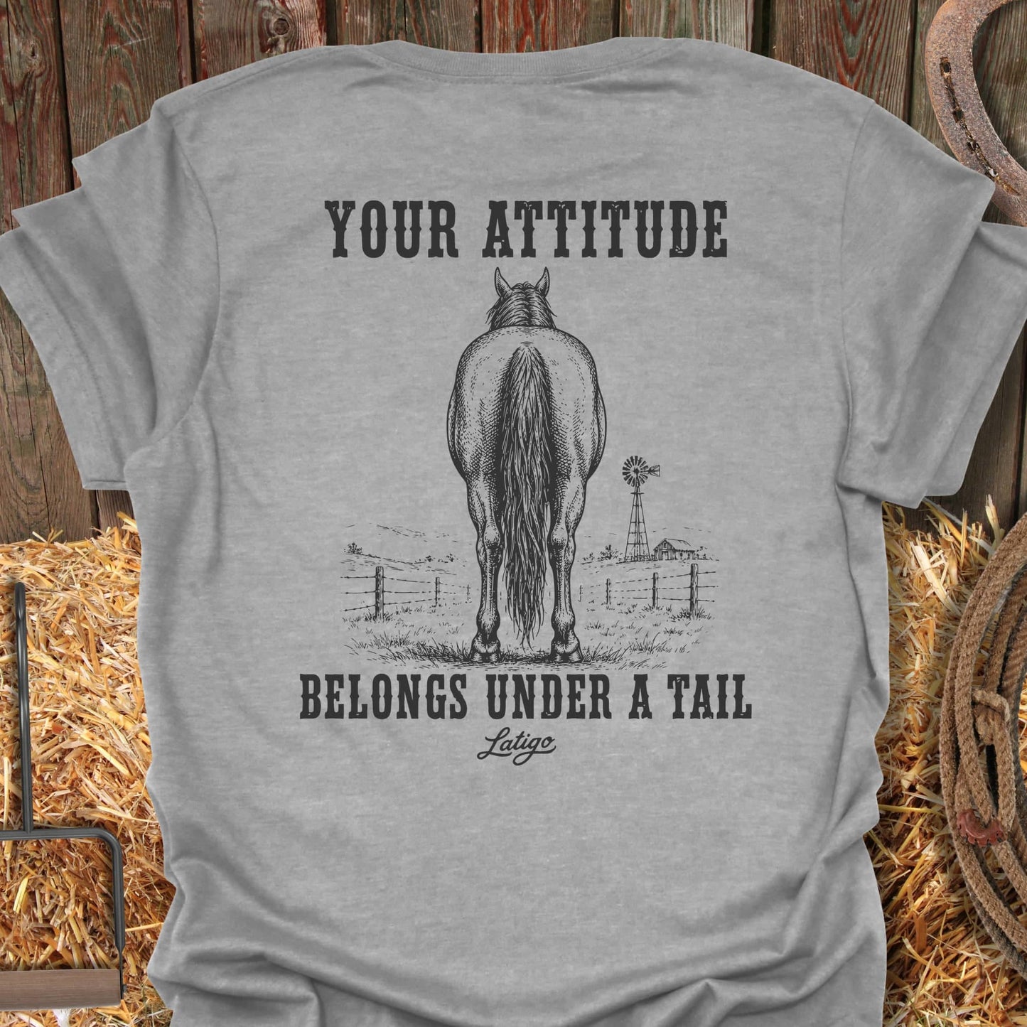 Printify T-Shirt Sport Grey / S Attitude Tee