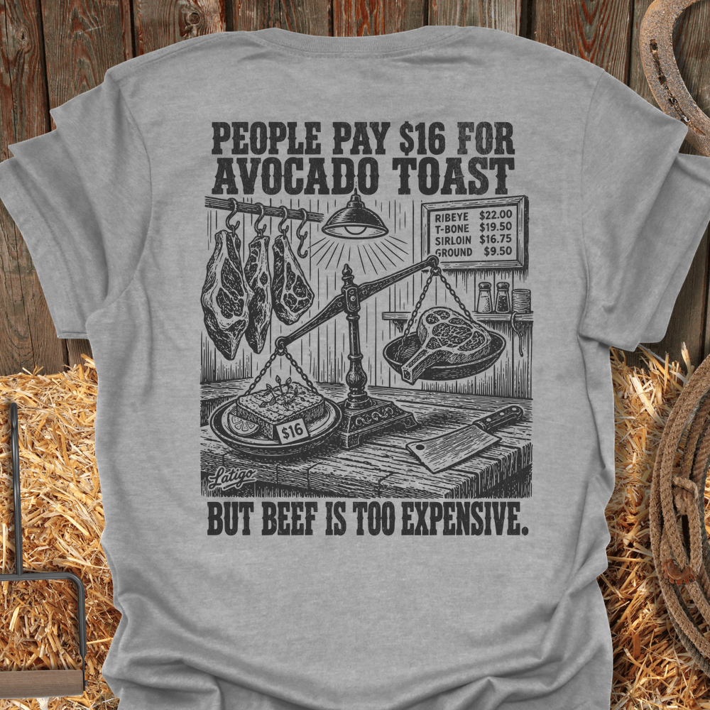 Printify T-Shirt Sport Grey / S Avocado Toast Tee