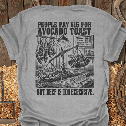 Printify T-Shirt Sport Grey / S Avocado Toast Tee
