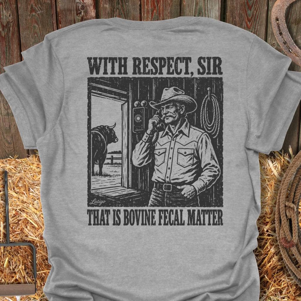Printify T-Shirt Sport Grey / S Bovine Fecal Tee