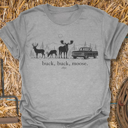 Printify T-Shirt Sport Grey / S Buck Buck Moose Tee