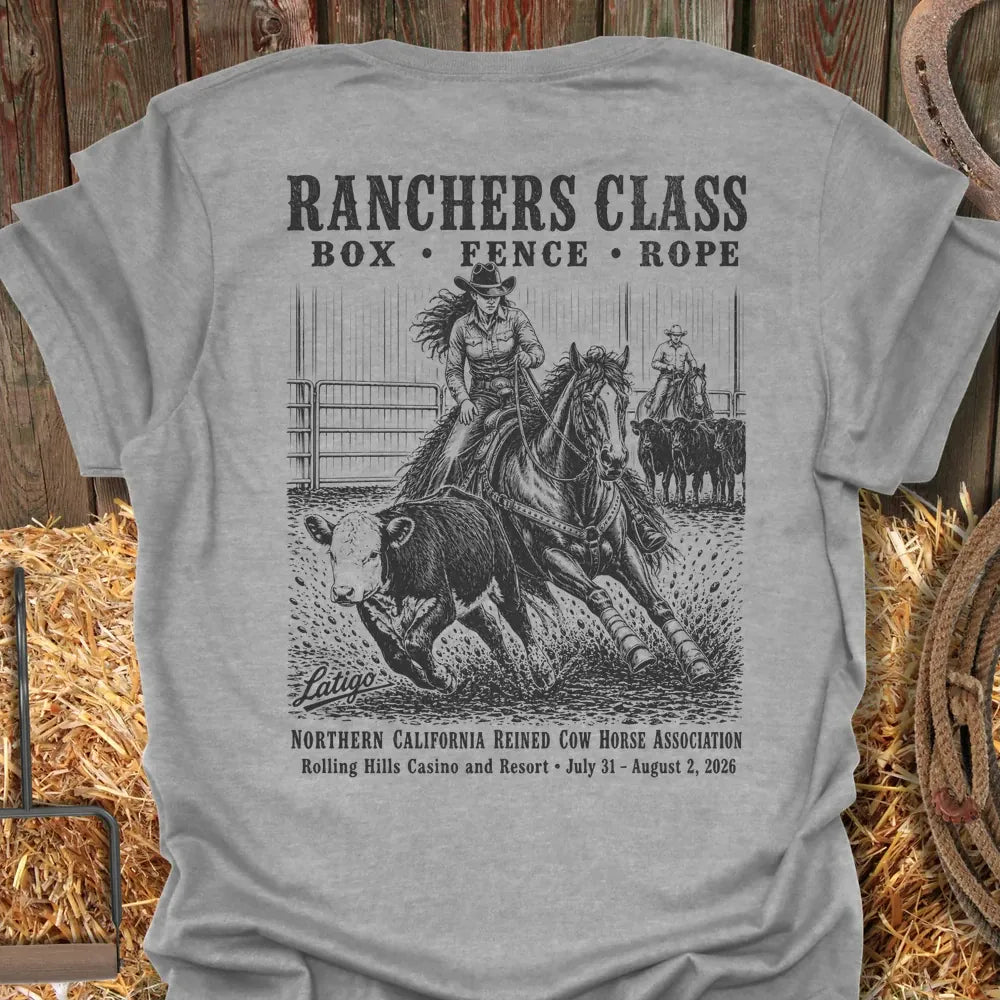 Printify T-Shirt Sport Grey / S California Reined Cow Horse Association 2 Tee