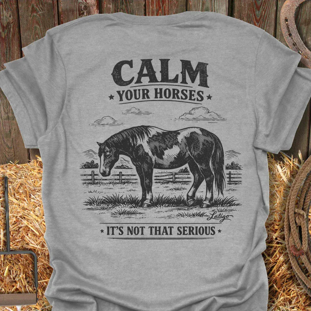 Printify T-Shirt Sport Grey / S Calm Your Horses Tee