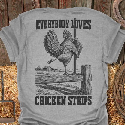 Printify T-Shirt Sport Grey / S Chicken Strips Tee