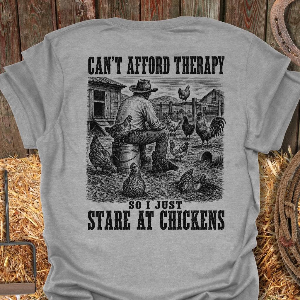 Printify T-Shirt Sport Grey / S Chickens Therapy Tee