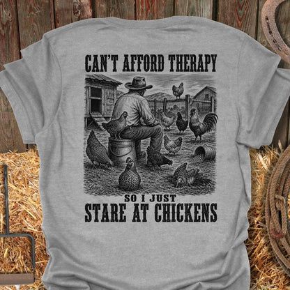 Printify T-Shirt Sport Grey / S Chickens Therapy Tee