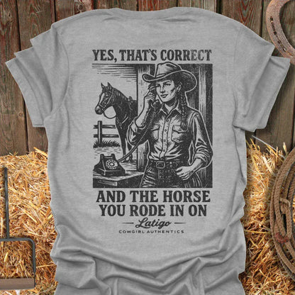Printify T-Shirt Sport Grey / S Correct Cowgirl Tee