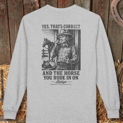 Printify T-Shirt Sport Grey / S Correct Long Sleeve Tee