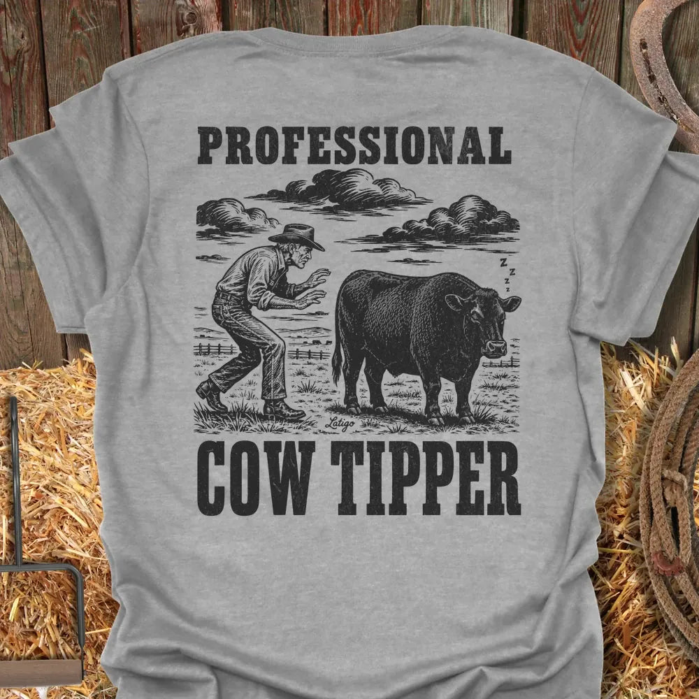 Printify T-Shirt Sport Grey / S Cow Tipper Tee