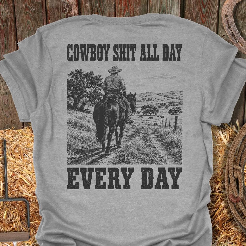 Printify T-Shirt Sport Grey / S Cowboy Shit Tee