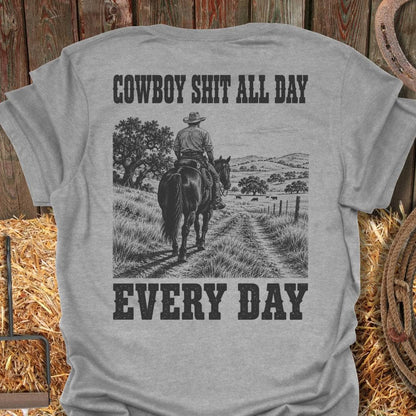 Printify T-Shirt Sport Grey / S Cowboy Shit Tee