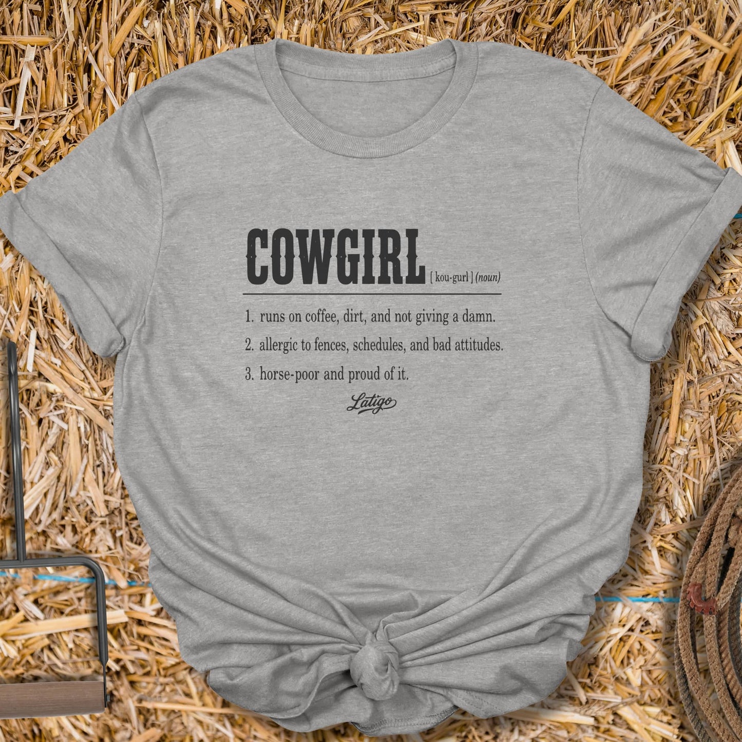 Printify T-Shirt Sport Grey / S Cowgirl Tee
