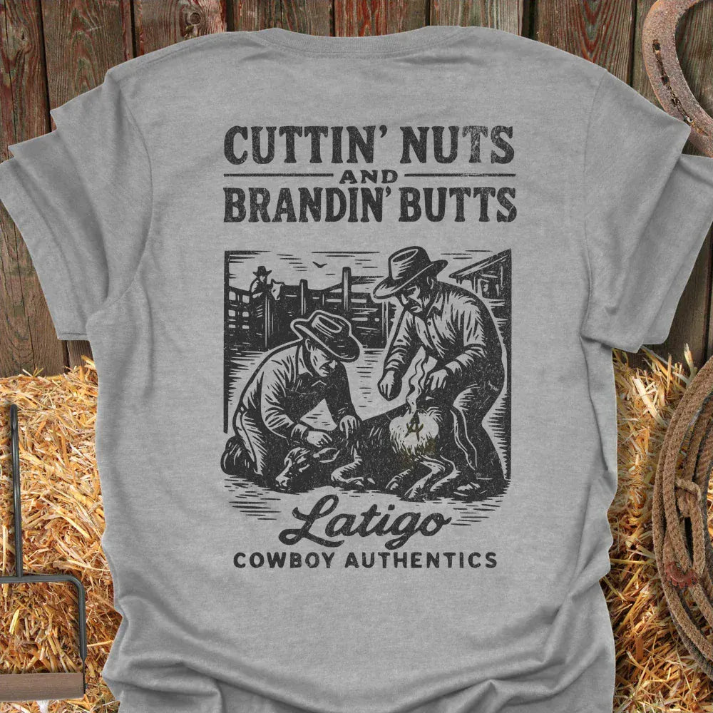 Printify T-Shirt Sport Grey / S Cuttin Nuts Tee