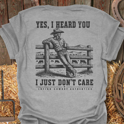 Printify T-Shirt Sport Grey / S Don't Care Tee