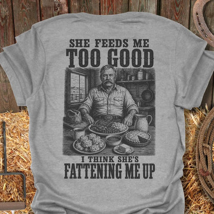 Printify T-Shirt Sport Grey / S Fattening Me Up Tee