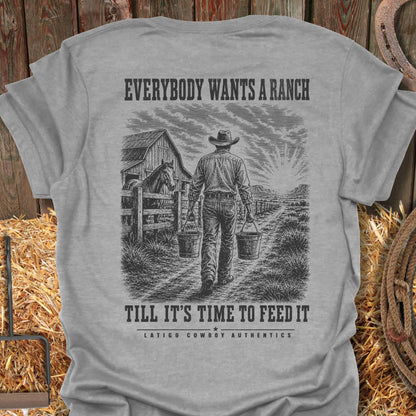 Printify T-Shirt Sport Grey / S Feed It Tee