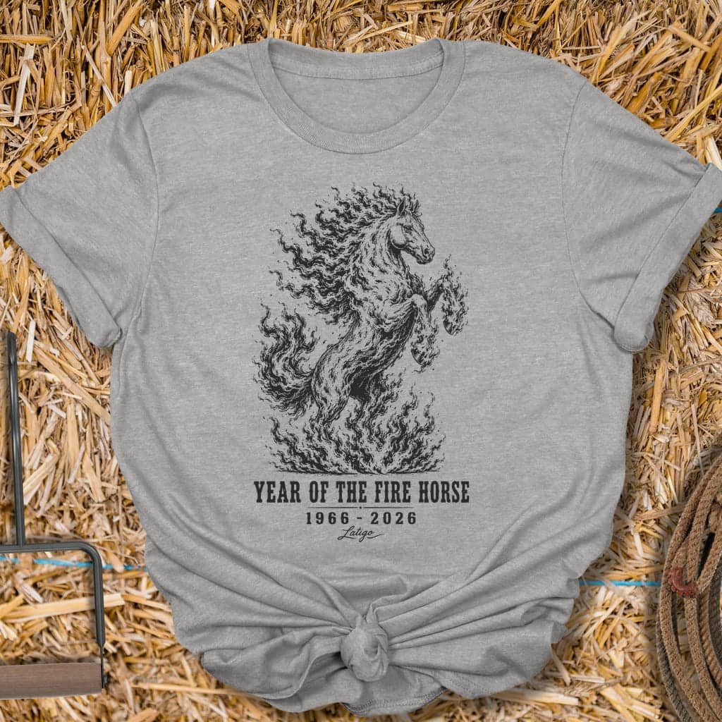 Printify T-Shirt Sport Grey / S Fire Horse Tee
