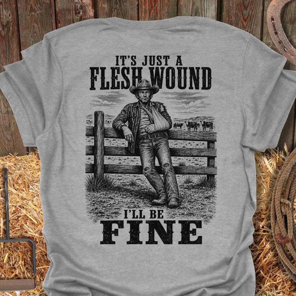 Printify T-Shirt Sport Grey / S Flesh Wound Tee