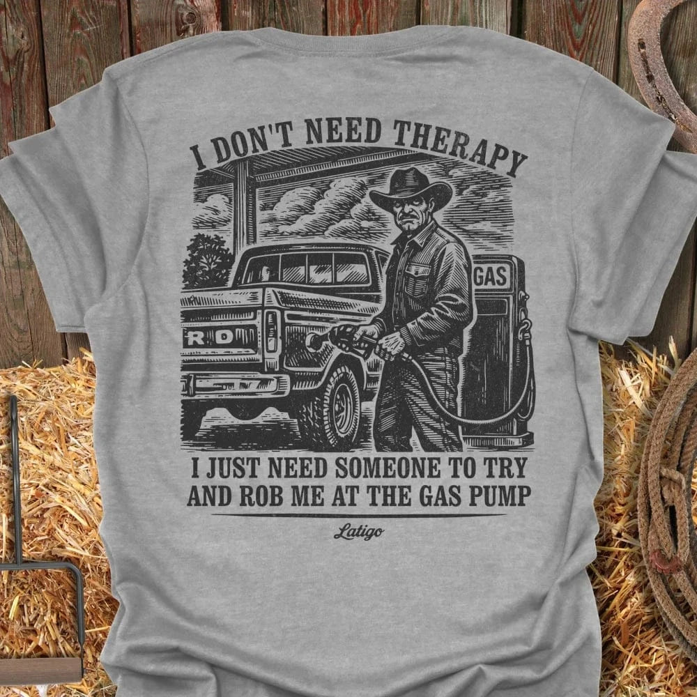 Printify T-Shirt Sport Grey / S Gas Station Therapy Tee