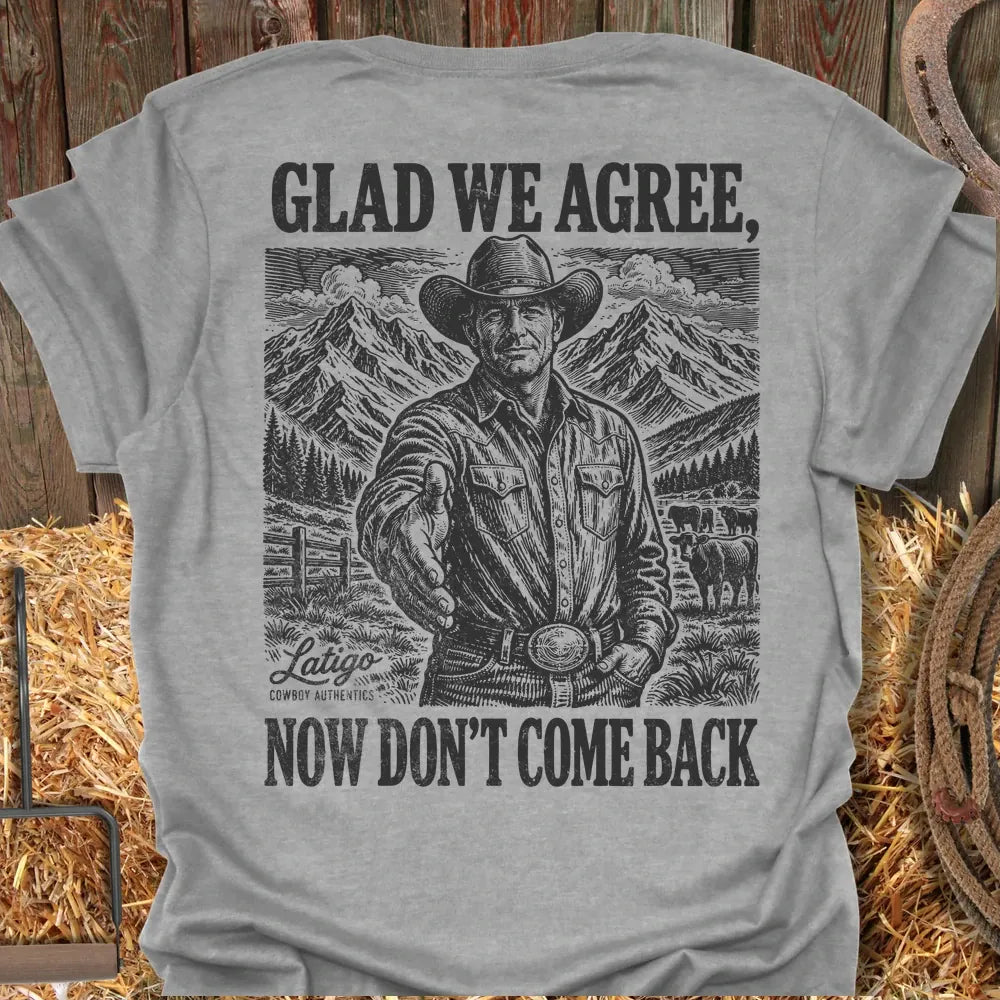 Printify T-Shirt Sport Grey / S Glad We Agree Tee