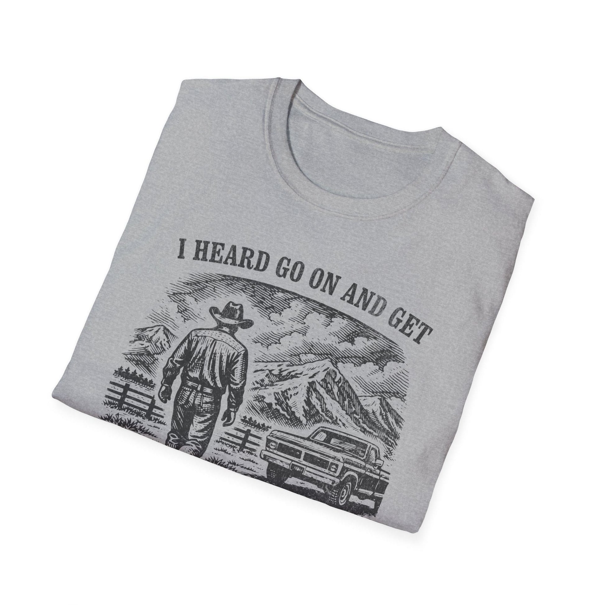 Printify T-Shirt Sport Grey / S Go On Get Front Only Tee