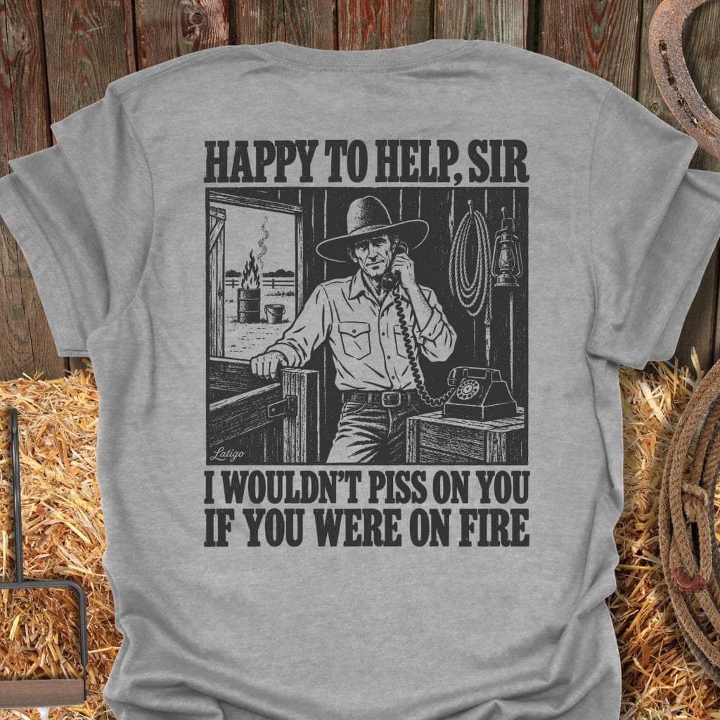 Printify T-Shirt Sport Grey / S Happy To Help Tee