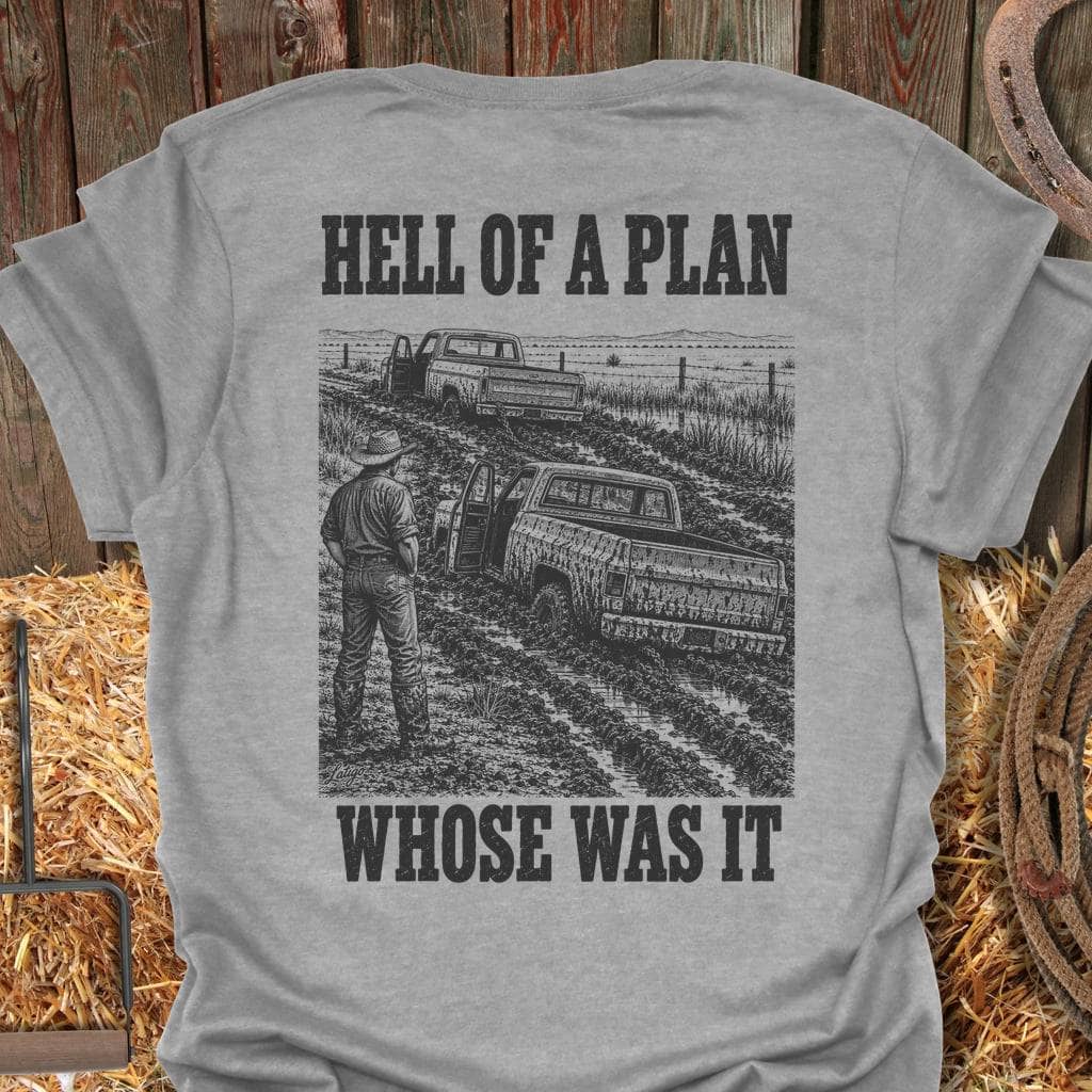 Printify T-Shirt Sport Grey / S Hell Of A Plan Tee