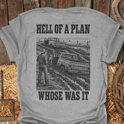 Printify T-Shirt Sport Grey / S Hell Of A Plan Tee