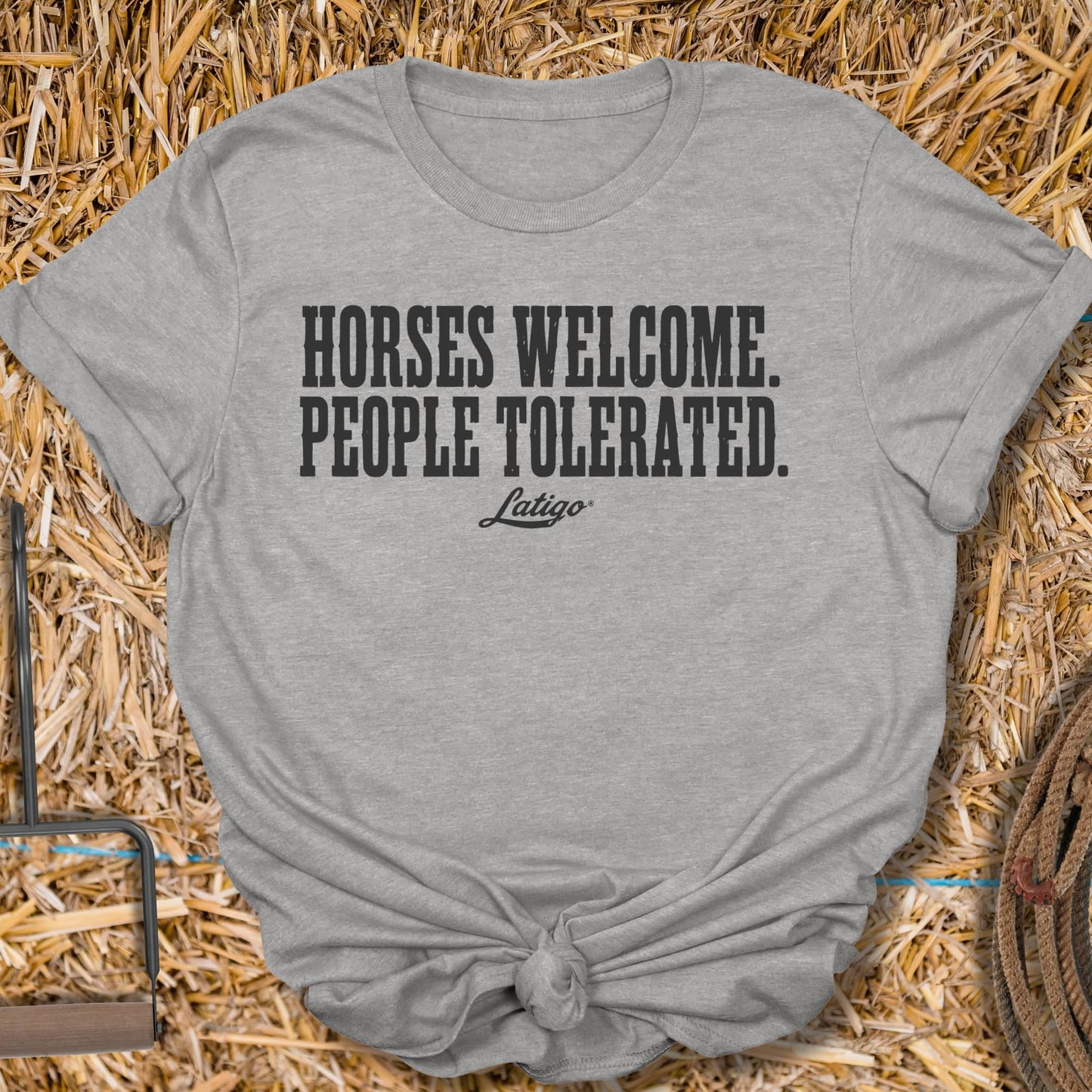 Printify T-Shirt Sport Grey / S Horses Welcomed Tee