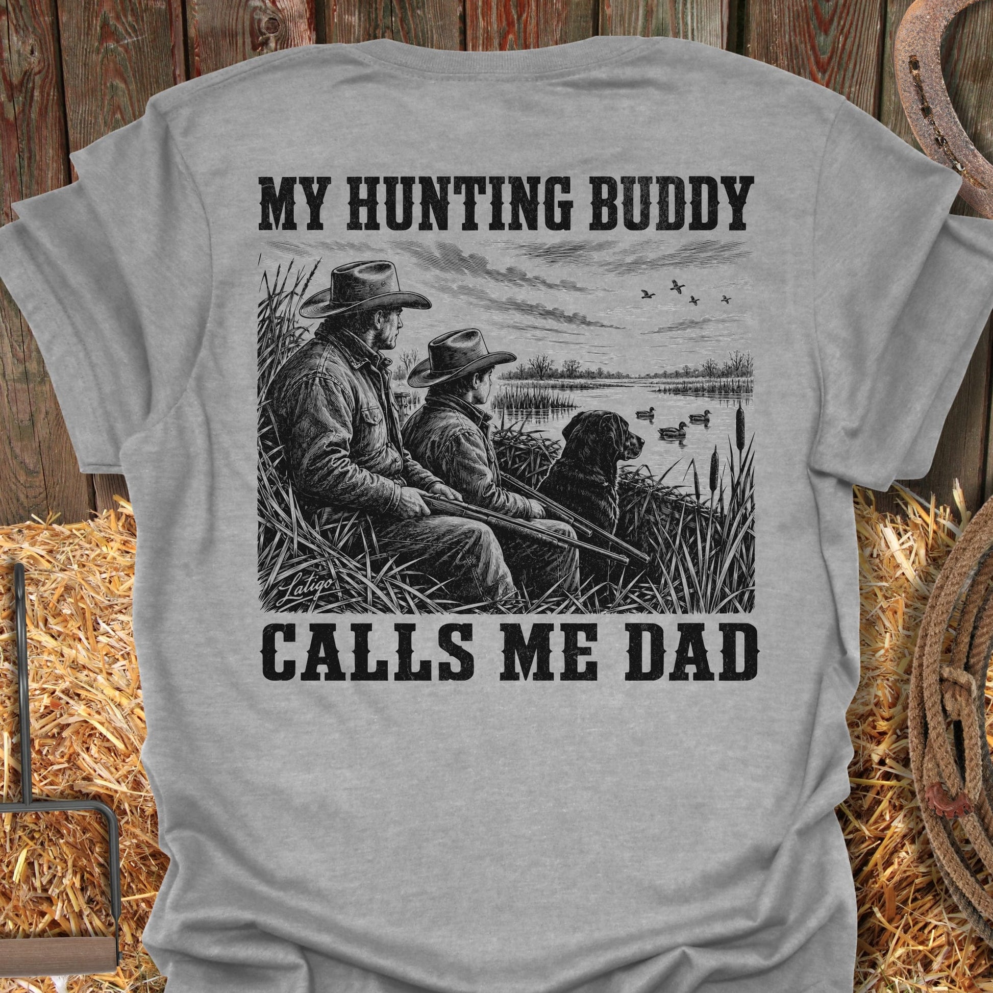 Printify T-Shirt Sport Grey / S Hunting Buddy Tee