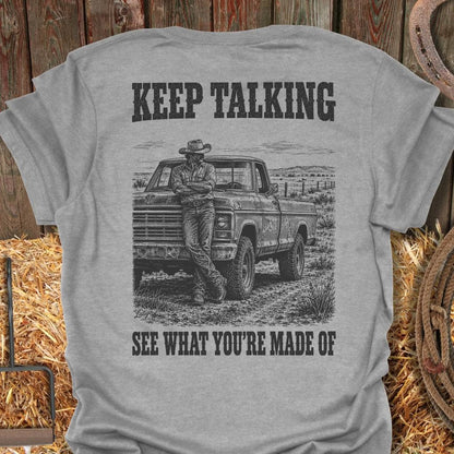Printify T-Shirt Sport Grey / S Keep Talking Tee