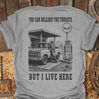 Printify T-Shirt Sport Grey / S Live Here Tee