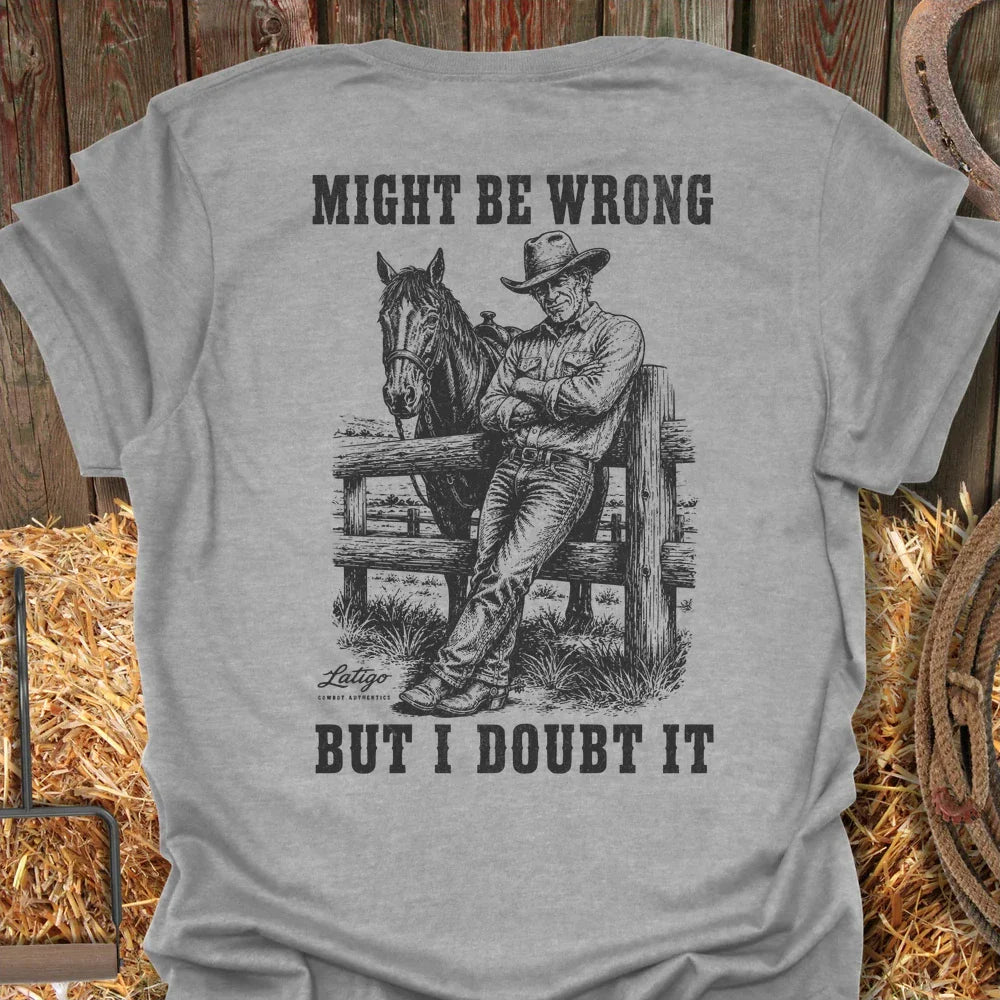 Printify T-Shirt Sport Grey / S Might Be Wrong Tee