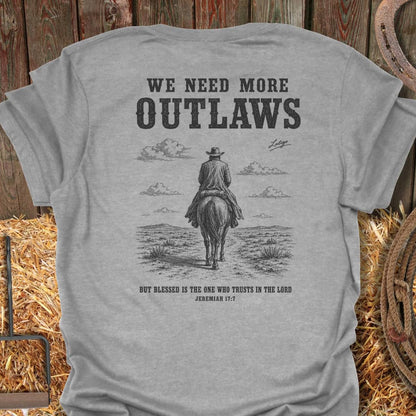 Printify T-Shirt Sport Grey / S More Outlaws Tee