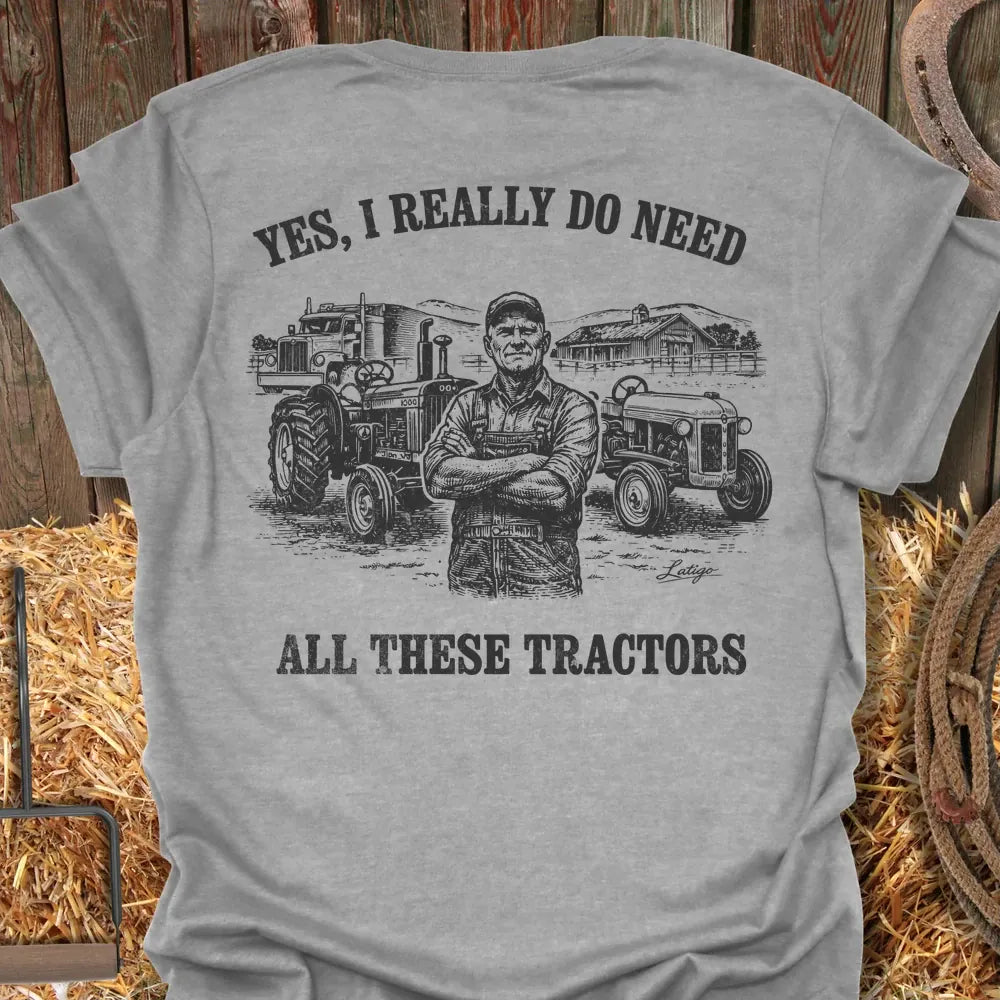 Printify T-Shirt Sport Grey / S Need Tractors Tee