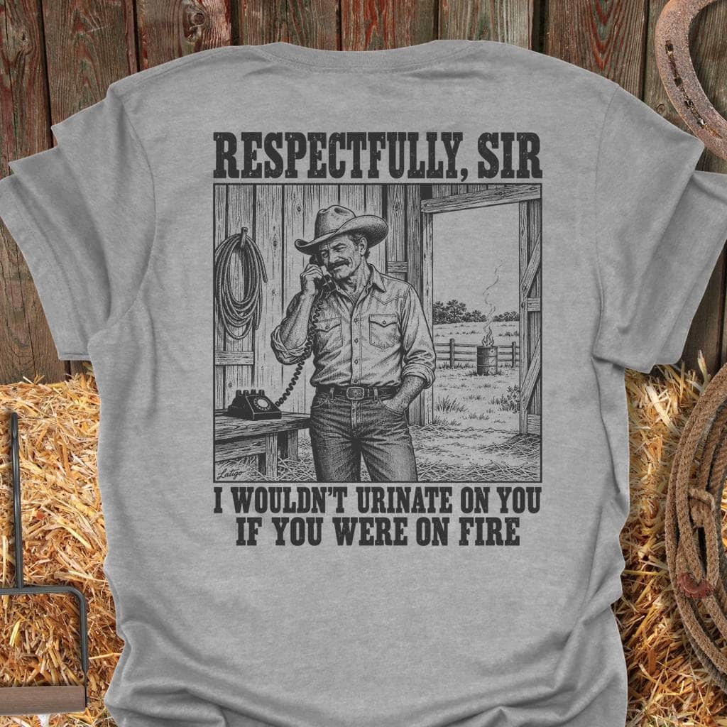 Printify T-Shirt Sport Grey / S On Fire Tee