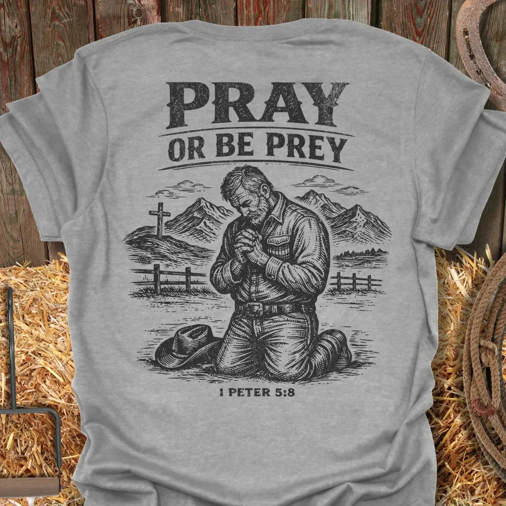 Printify T-Shirt Sport Grey / S Pray Or Be Prey Tee