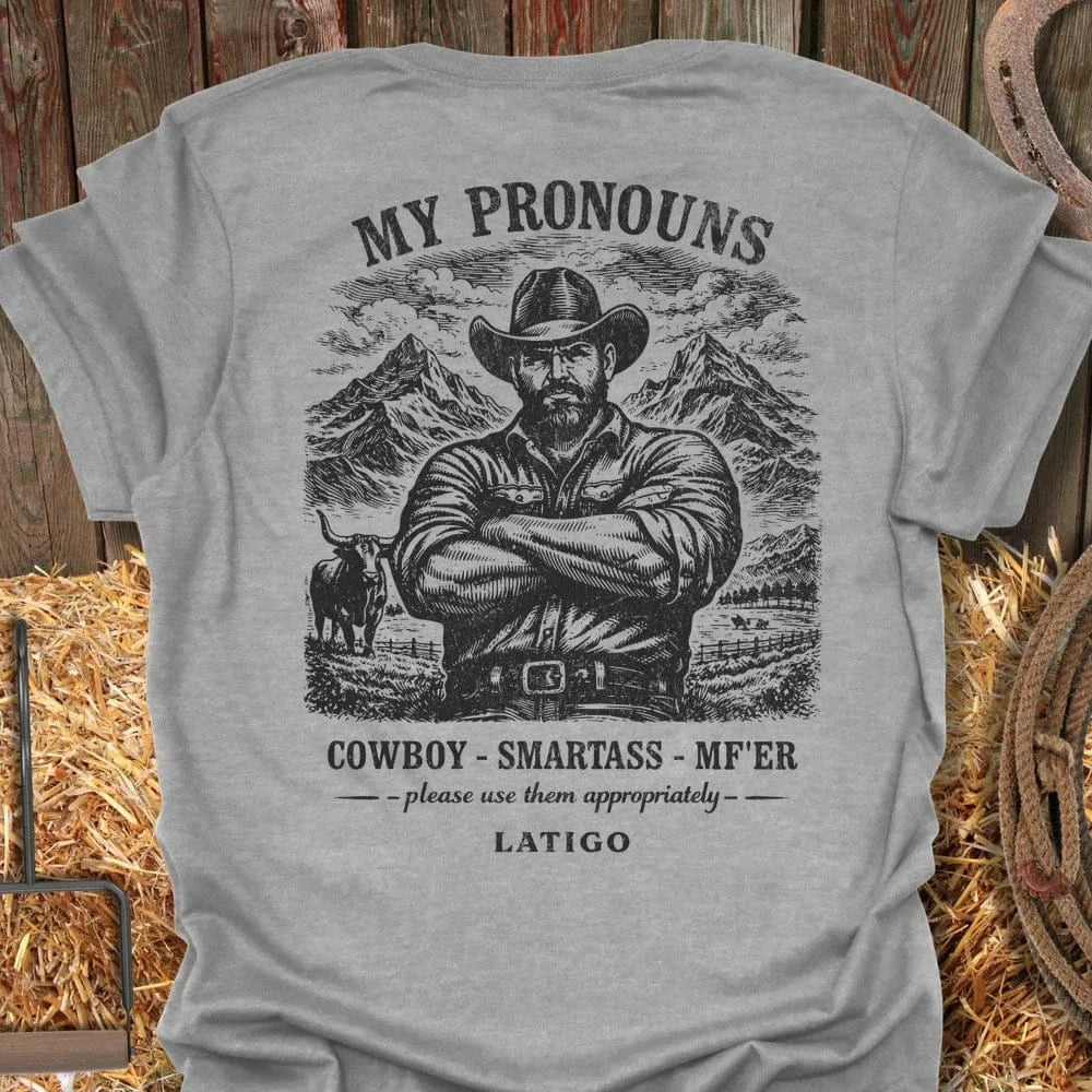 Printify T-Shirt Sport Grey / S Pronouns Tee