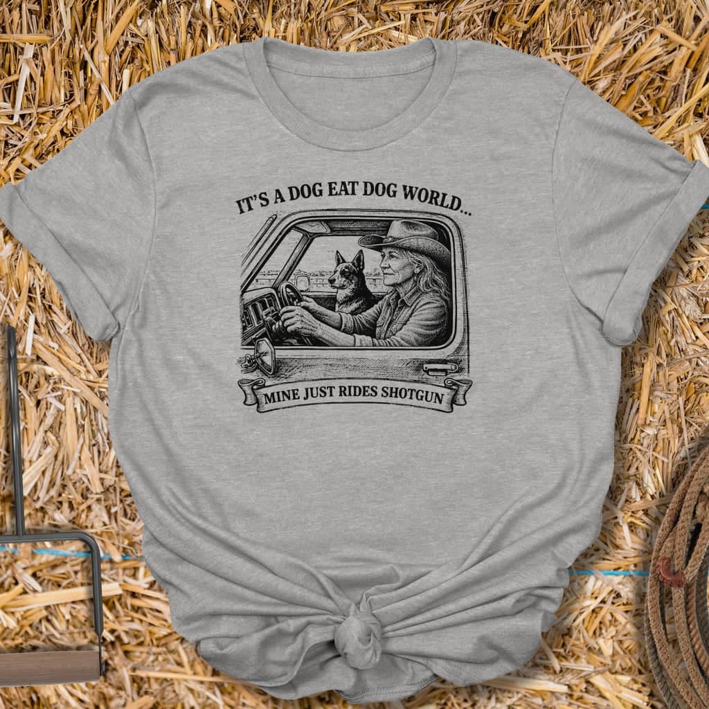 Printify T-Shirt Sport Grey / S Rides Shotgun Tee