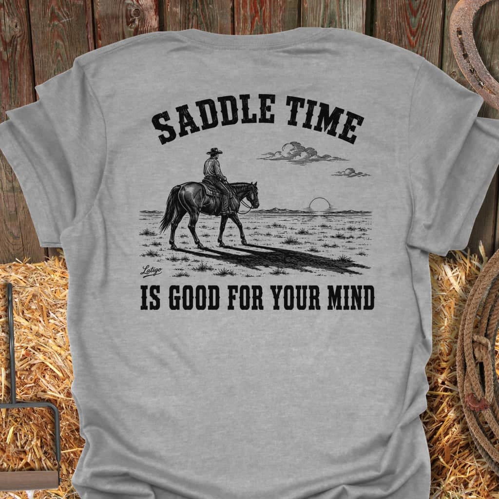 Printify T-Shirt Sport Grey / S Saddle Time Tee