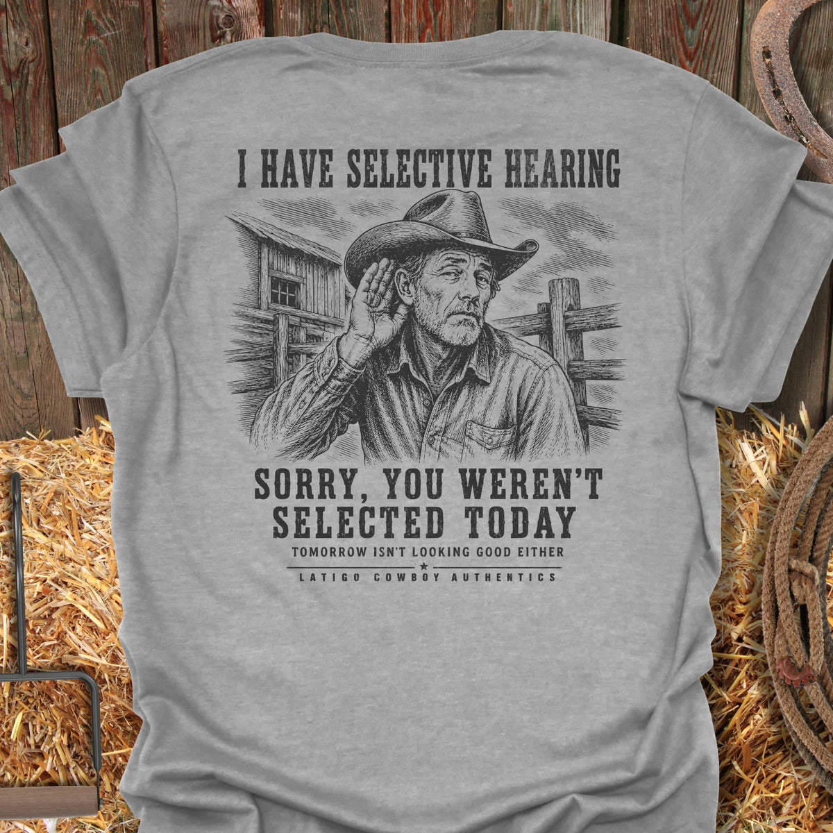 Printify T-Shirt Sport Grey / S Selective Hearing Tee