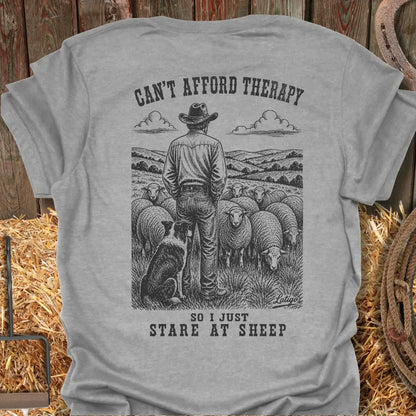 Printify T-Shirt Sport Grey / S Sheep Therapy Tee
