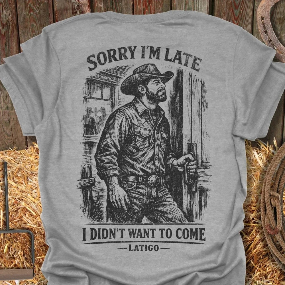 Printify T-Shirt Sport Grey / S Sorry I'm Late Tee