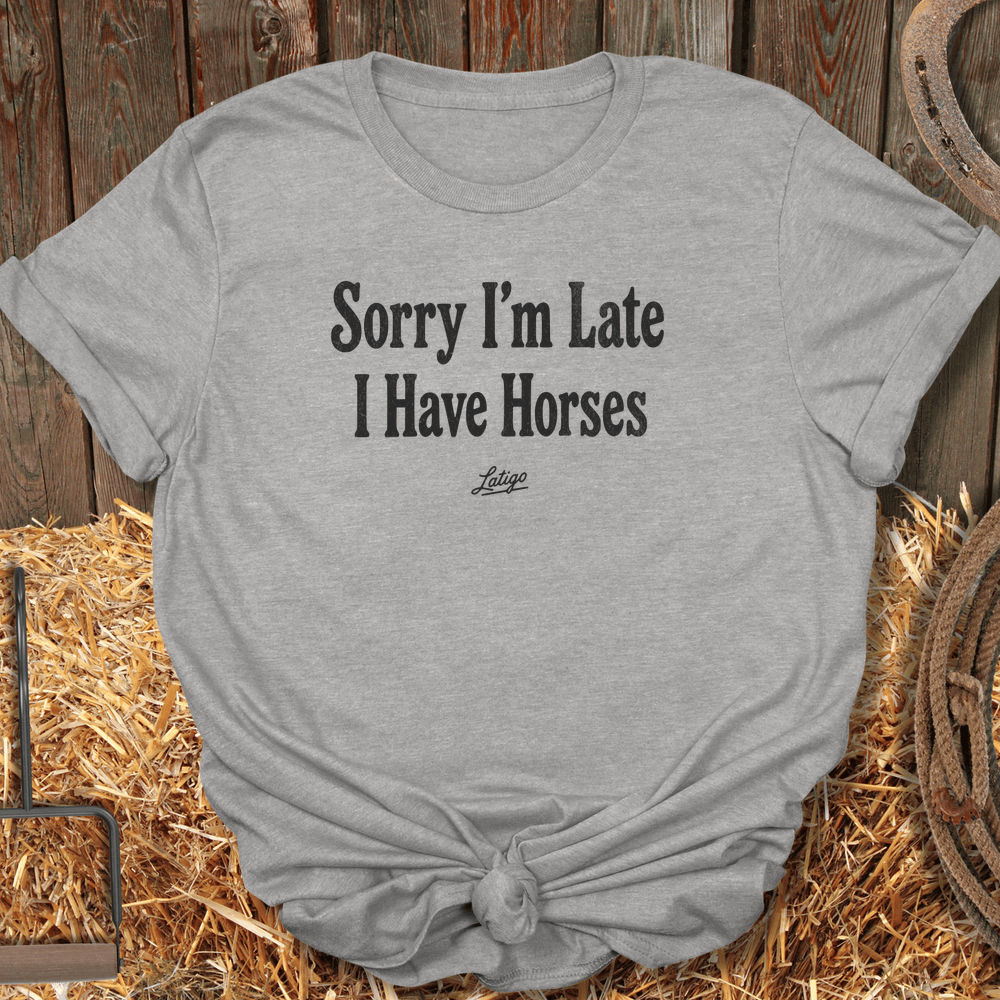 Printify T-Shirt Sport Grey / S Sorry I'm Late Tee