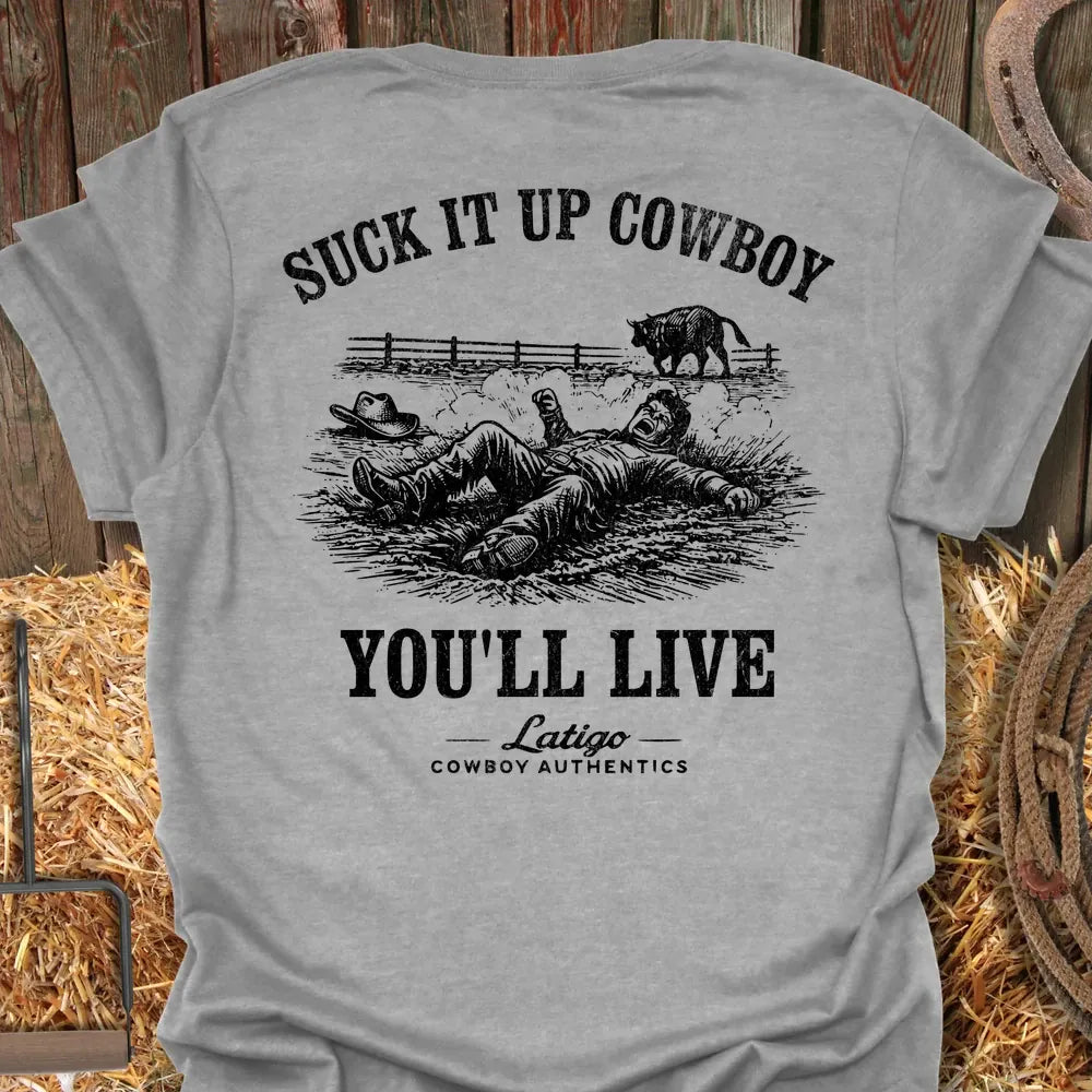 Printify T-Shirt Sport Grey / S Suck It Up Tee