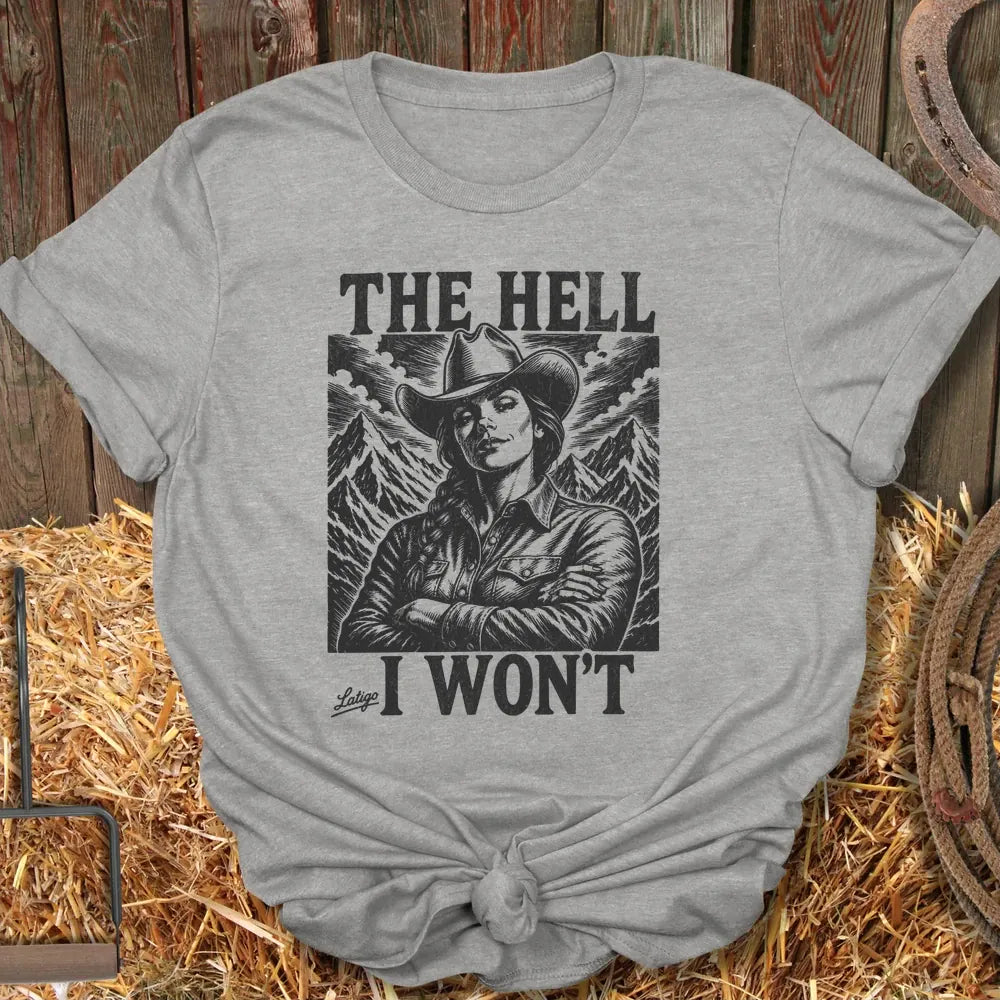 Printify T-Shirt Sport Grey / S The Hell I Won't Tee