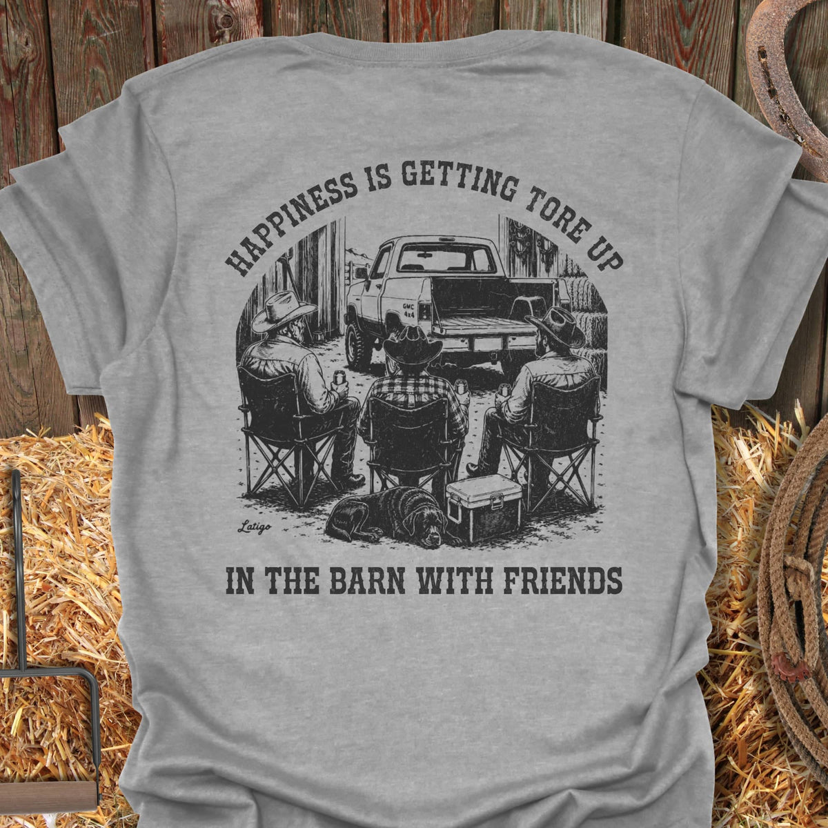 Printify T-Shirt Sport Grey / S Tore Up Back Tee