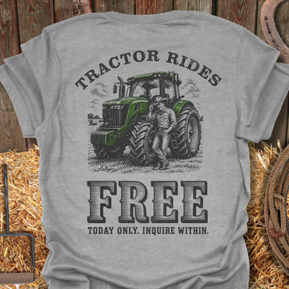 Printify T-Shirt Sport Grey / S Tractor Rides Tee
